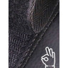 Подушка-косточка SIGER на подголовник автомобиля перфорированная экокожа (черная) pkp001-b